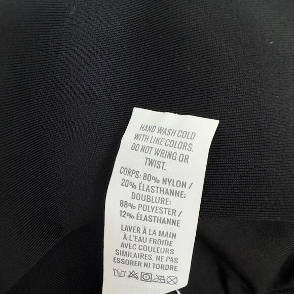 Aerie Bikini Swimsuit Set Triangle Top Striped Ruffle Bottom Black White Padding - Picture 16 of 16